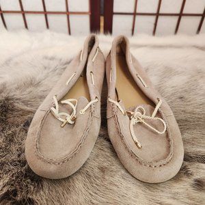 Talbots Tan Suede Driving Moccasins Size 9M